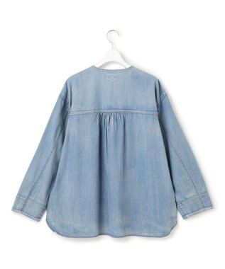 J.PRESS YORK STREET 【WOMEN】ダンガリーデニム ブラウス ダルブルー系