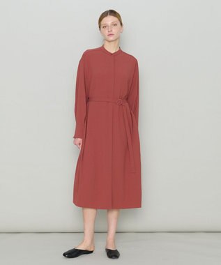 JOSEPH 【洗える】サテンジョーゼット　ドレス Clay