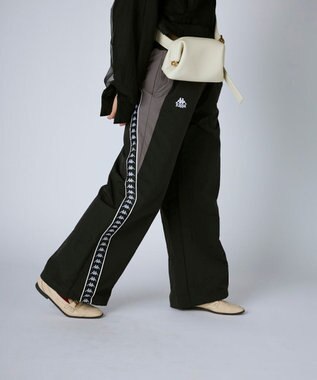 OP／FILA 【Kappa】 ワイドシルエット バンダナイロントラックパンツ