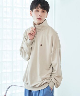 WEGO 【ユニセックス着用ITEM】別注　U.S POLO ASSN.　ハーフZIPPO ライトベージュ