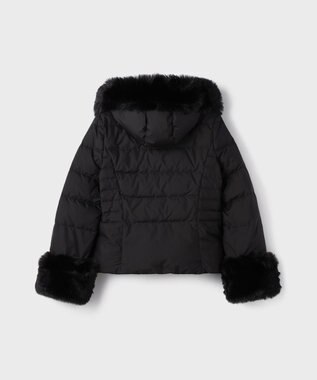 GRACE CONTINENTAL エコファーショートダウンジャケット ブラック