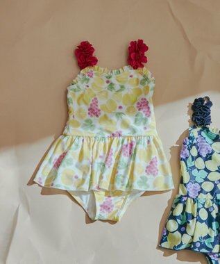 ANY KIDS フルーツプリント ワンピース水着