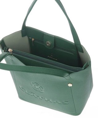 CLATHAS エクラ コンパクトトートバッグ（ポーチ付） グリーン