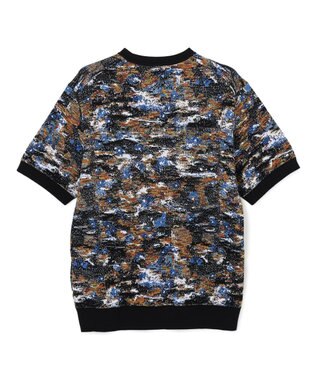 JOSEPH HOMME 【HIGH GRADE LINE】フラワージャガード　クルーネック半袖ニット オレンジ系5