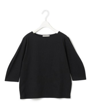 ICB 【接触冷感・UVケア・洗える】 コンフォートプレーティング クレセントスリーブカットソー ブラック系