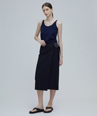 BEIGE， LOUIS / ラップスカート Navy