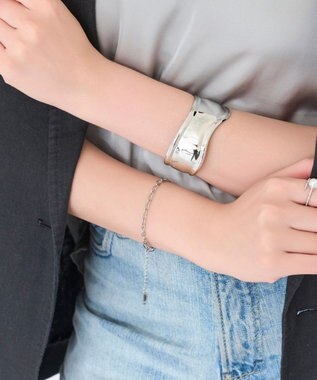 Phoebe 【金属アレルギー対応】チャンキーミックスチェーンブレスレット　シルバー/サージカルステンレス シルバー