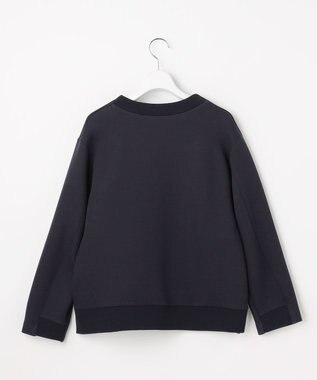 J.PRESS LADIES ダンボールジャージー ブルゾン ネイビー系