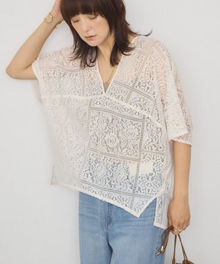 AMERICAN HOLIC レースコクーンプルオーバー Ivory