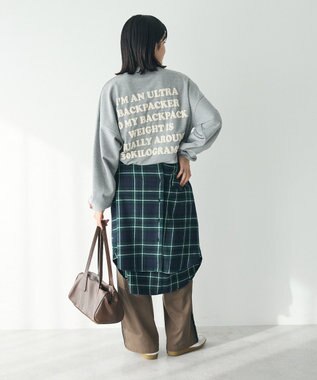 CRAFT STANDARD BOUTIQUE URANIWAプリントスウェット Gray Mixture