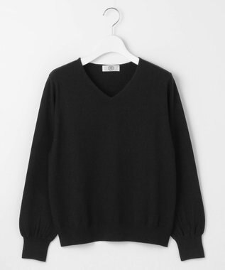 J.PRESS LADIES 【ご好評につき新色追加！・WEB限定カラーあり・洗える】PRINCE Vネック ニット ブラック系