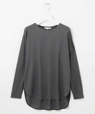 自由区 L ブラウスライクジャージー カットソー スレート