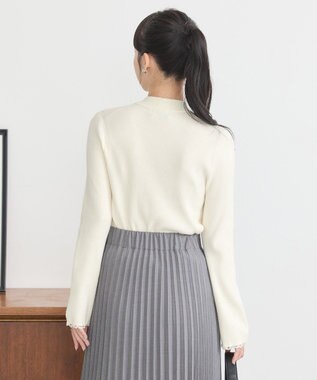 earth music&ecology ナローケーブルプルオーバー Ivory