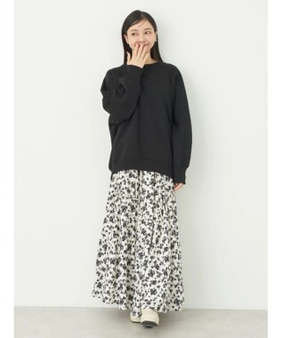 earth music&ecology 裏起毛チュニック Black