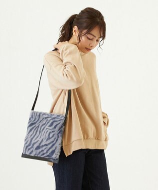 ROOTOTE 2984【ファーショルダー】/ LT.ベビールー.フラットトート.ファー-A 01：ゼブラ