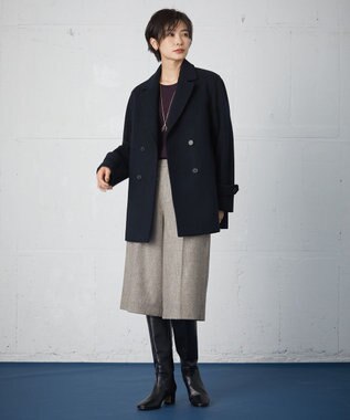 Jackal 140s ソフトメルトン Pコート / J.PRESS LADIES | ファッション 