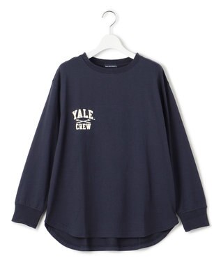 J.PRESS YORK STREET 【WOMEN】YALE × J.PRESS YORK STREET コラボワンポイントTシャツ ネイビー系