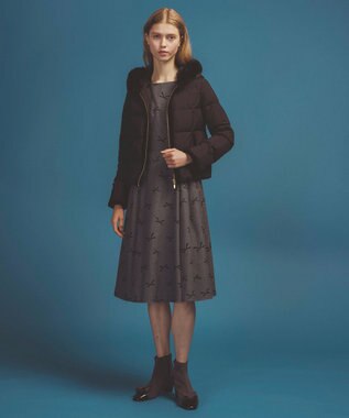 TOCCA 【八木アリサさん着用】【消臭】HEART SHOT ショートダウンコート ブラック系