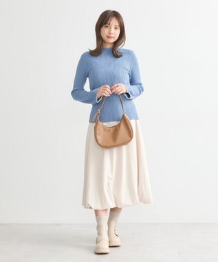 earth music&ecology ナローケーブルプルオーバー Blue