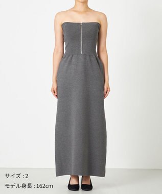 NAVE 【ReNAVE・洗える】スムースニット マルチWAYワンピース グレー系