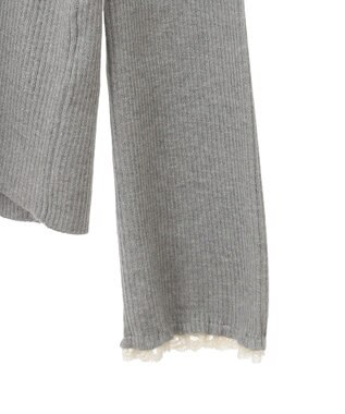 earth music&ecology ナローケーブルプルオーバー Gray Mixture