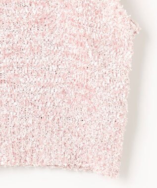 ANY SIS L 【前後着用可】リボンヤーン ベスト ピンク