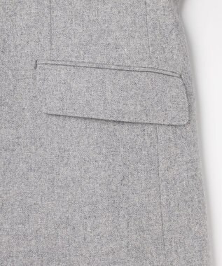 JOSEPH ABBOUD 【キングサイズ・ソフト/JAPANファブリック/LIBERTY柄裏地】ムリネフランネル ジャケット ライトグレー系