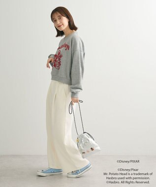 Green Parks トイストーリー／立体ロゴショートプルオーバー Gray Mixture