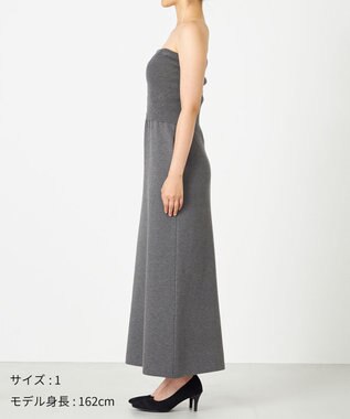 NAVE 【ReNAVE・洗える】スムースニット マルチWAYワンピース グレー系