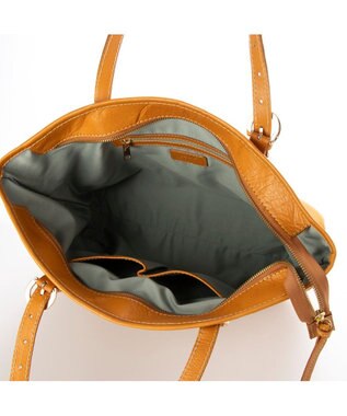 UNBILLION ペルケ perche / 牛革アジャストハンドルA4トート キャメル