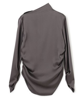 BEIGE， GINETTE / シャーリングブラウス Slate