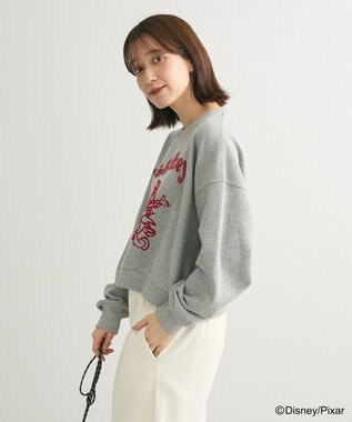 Green Parks トイストーリー／立体ロゴショートプルオーバー Gray Mixture