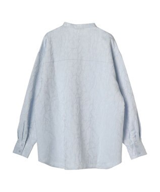 earth music&ecology フラワージャガードシャツ Sax