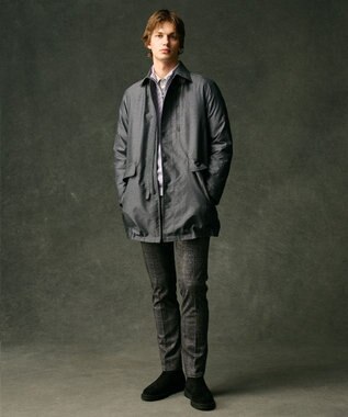 JOSEPH ABBOUD 【ストレッチ/ウエストも伸びる】ウールライクフランネルジャージーパンツ ブラック系4