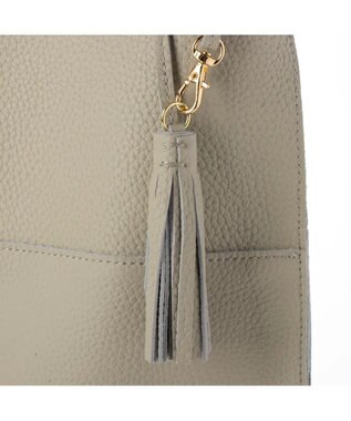 UNBILLION perche / カウレザー裏無し1本手トート ライトグレー