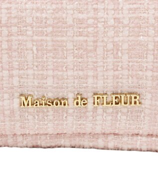 Maison de FLEUR ツイードボリュームリボントートバッグ Pink