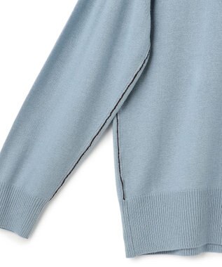 J.PRESS YORK STREET 【WOMEN】ベーシックハイゲージニット サックスブルー系