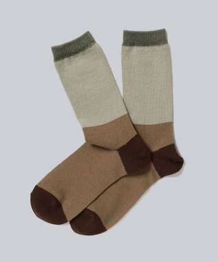 WHITE MAILS 【UNISEX】PAPER COLOR BLOCK SOCKS ソックス