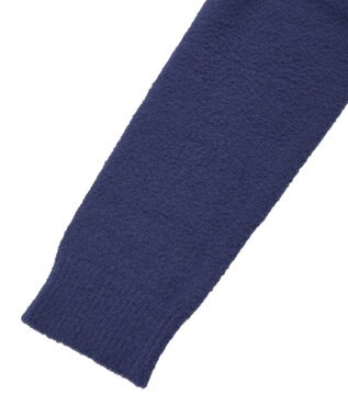 earth music&ecology 【イージーケア】パウダーシャギークルーネックカーディガン Navy