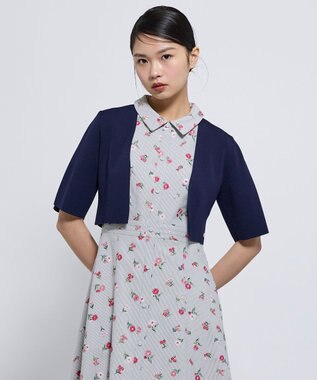 TOCCA 【松木育未さん着用】CREPE BOLERO ボレロ ネイビー系