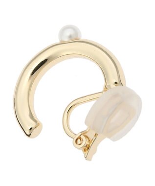 Green Parks ｅｖｅｒｙ　ｗａｌｋ．パール×アクリルイヤカフクリップ Gold