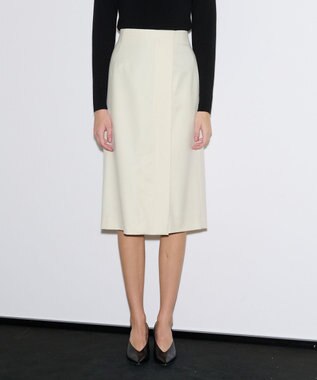 JOSEPH エアリーフランネル　スカート Ivory