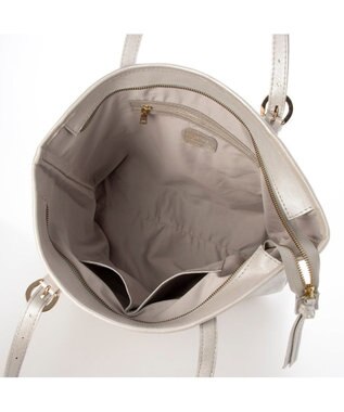 UNBILLION ペルケ perche / 牛革アジャストハンドルA4トート シルバー