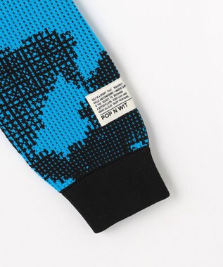 PW CIRCULUS 【WOMEN】Spark dot camouflage 軽量ニット ゴルフウェア レディース ブルー系5