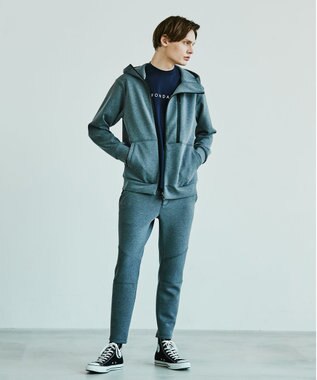 23区GOLF 【MEN】【23Fondation/WEB&一部店舗限定】 フルジップ パーカー ライトグレー系