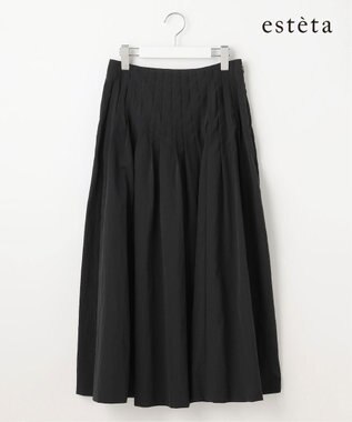 23区 【エステータ】エンシュクライト ピンタック フレアスカート