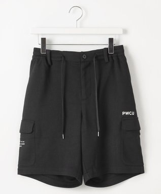 PW CIRCULUS 【GOLF OUT掲載アイテム】【MEN】ワッフルカーゴショーツ ゴルフ ブラック系