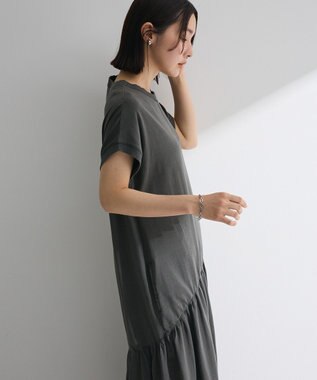 Green Parks ・ＳＵＧＡＲ　ＳＰＯＯＮ　フレンチギャザーカットワンヒ Charcoal Gray