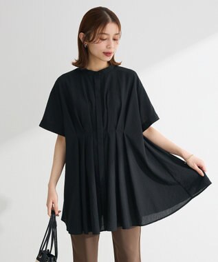 Green Parks ウエストタックシャツチュニック Camel