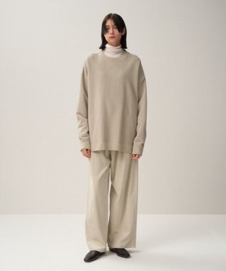 ATON 5W COTTON CORDUROY | タックワイドパンツ WARM WHITE